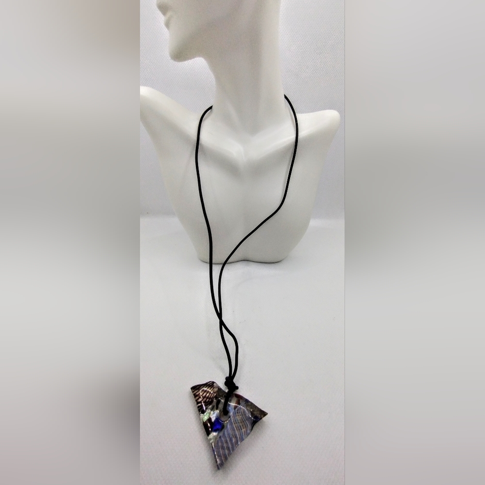 Murano Glass Pendant Necklace View 2